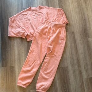 Adidas Adicolor Essentials Sweatsuit Matching Set Peach